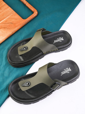 Roadster Stylish Comfortable Men Sandals(Olive , 9)
