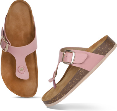 RAHEGAS Women Wedges(Pink , 8)