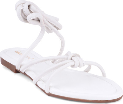 Dressberry Women Sandals(White , 7)