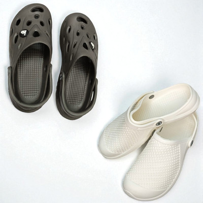 Monrav Men Clogs(Grey, White , 8)