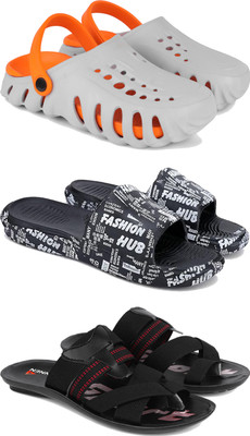 Pennen Men Clogs(Black , 7)