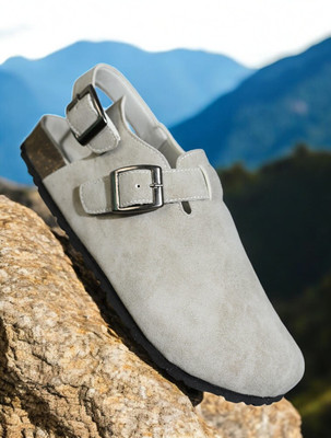 BIG FOX Men Sandals(Grey , 11)