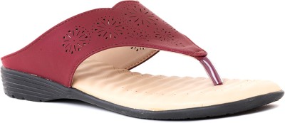 Khadim's Women Flats(Maroon , 8)