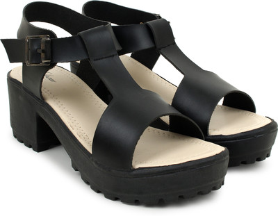 Todhwear Women Heels(Black , 7)