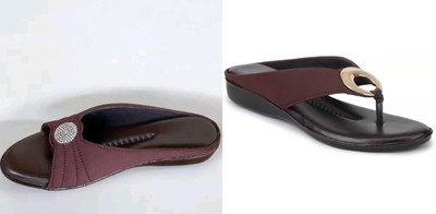 hunyza footwear Women Flats(Brown, Brown , 8)