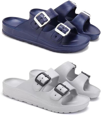 DRACKFOOT Men Slides(Grey , 6)
