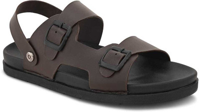 HERE&NOW Men Sandals(Brown , 6)