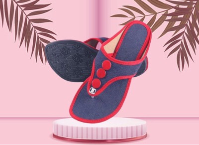 SG STAR Women Wedges(Red, Blue , 6)