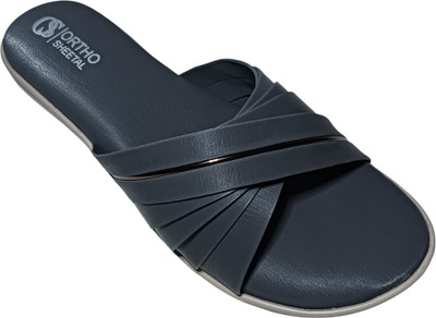 ORTHO SHEETAL Women Flats(Grey , 7)