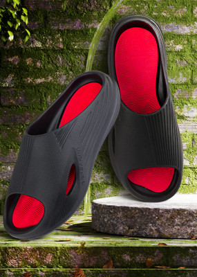 BERSACHE Men Slides(Red , 9)