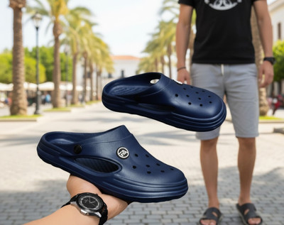 SATERRA Men Sandals(Navy , 10)