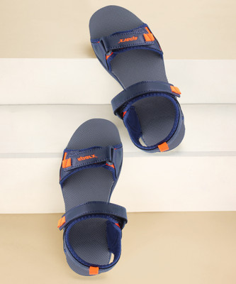 Sparx SS 122 Men Sandals(Navy, Orange , 9)