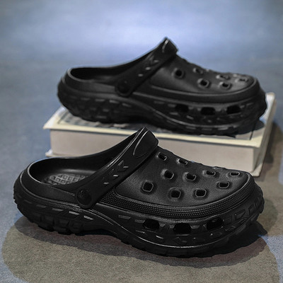 SECRITAS Men Clogs(Black , 7)