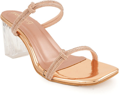 Dressberry Women Heels(Pink , 8)
