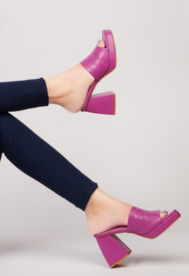 jm looks Women Heels(Red , 3)
