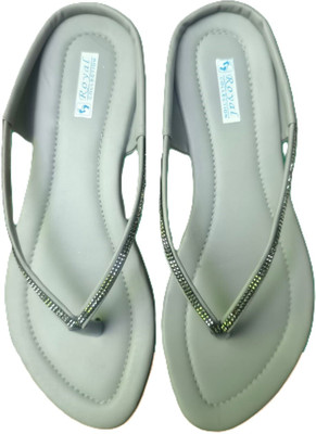 Nicesteps Women Flats(Grey , 7)