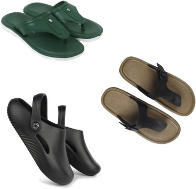 Vomoya Men Sandals(Green, Black, Black , 7)