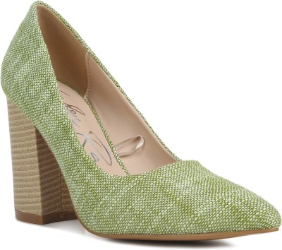 London Rag Women Heels(Green , 8)