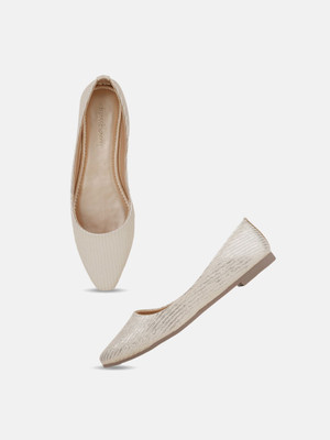 Dressberry Women Flats(Gold , 8)