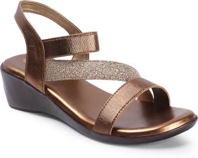 Picktoes Women Casual(Copper , 4)