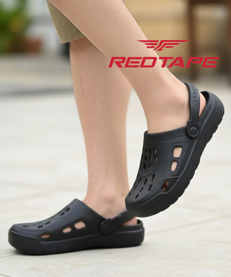 RED TAPE Men Clogs(Black , 8)