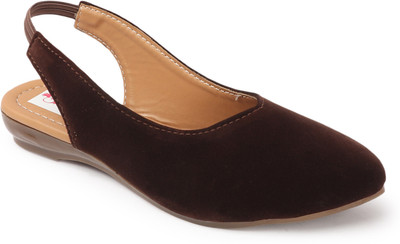 house of common Women Flats(Brown, Tan , 5)