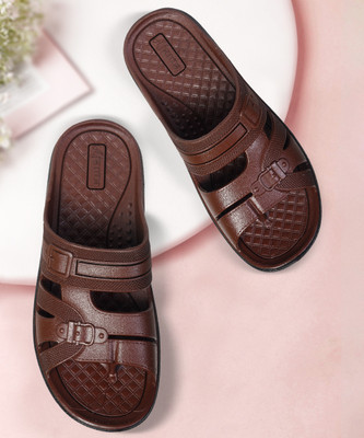 AJANTA Men Sandals(Brown , 9)