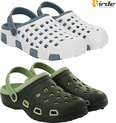 Birde Men Sandals(Grey, Olive , 6)