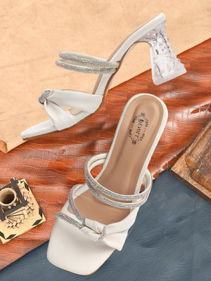 Denill Women Heels(White , 6)