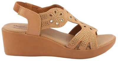 MEDIFEET Women Wedges(Beige , 8)