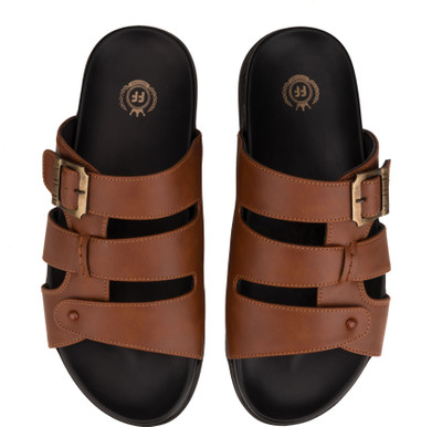 Silverline Men Sandals(Tan , 10)