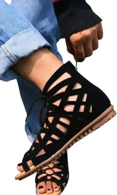 tbh Women Flats(Black , 6)