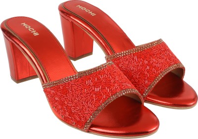 MOCHI Women Heels(Red , 6)