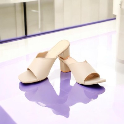 perfeito Women Heels(Beige , 5)