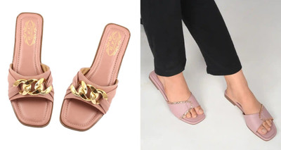 R F C Women Flats(Pink, Pink , 7)