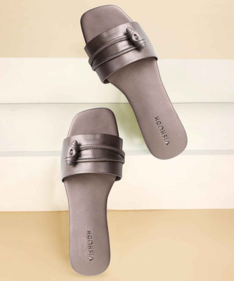 Vishudh Women Flats(Grey , 3.5)