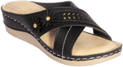 Stepee Women Flats(Black , 6)