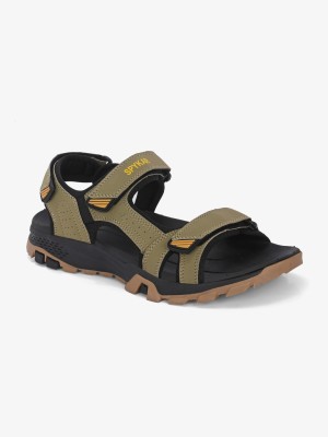 Spykar Men Sandals(Black, Green , 8)