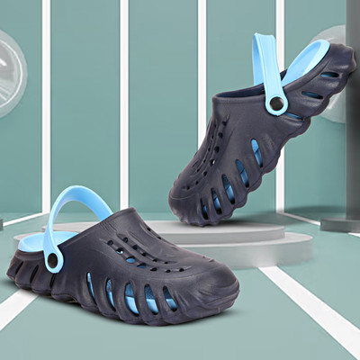 RIFOF Men Clogs(Blue , 10)