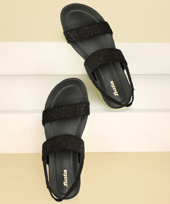 Bata Women Flats(Black , 6)
