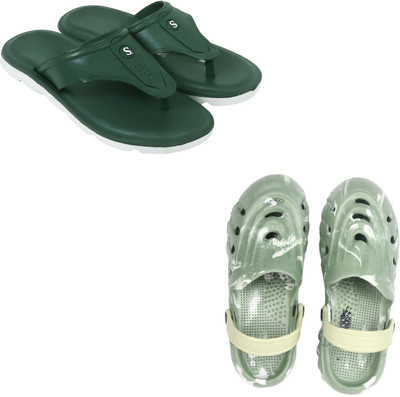 Vomoya Men Sandals(Green, Olive , 7)