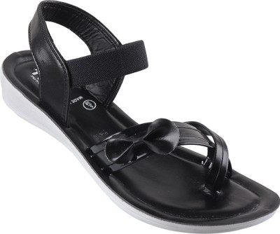 PODDAR Women Flats(Black , 4)