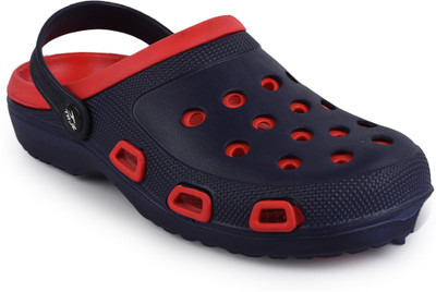 action Men Clogs(Navy, Red , 9)