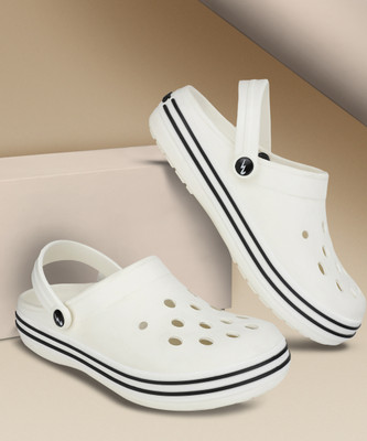 CAMPUS GC-4002 Men's Clogs | Cushion Comfort for All-Day Wear | Easy to Slip-On Men Clogs(Off White , 9)