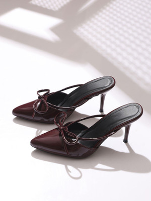 Diva looks Women Heels(Maroon , 4)