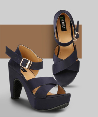 Denill Women Heels(Blue , 4)