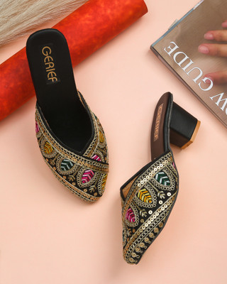 Gerief Women Heels(Black , 8)