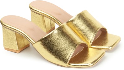 Avivastyle Women Heels(Gold , 2)