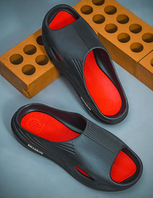 KILLER Men Slides(Black, Red , 10)