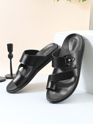 PROVOGUE Men Sandals(Black , 6)